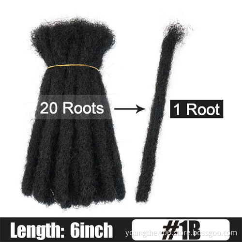 Human Hair Dreadlocks Braids Crochet Locs Handmade Dreadlocks Hair Extensions